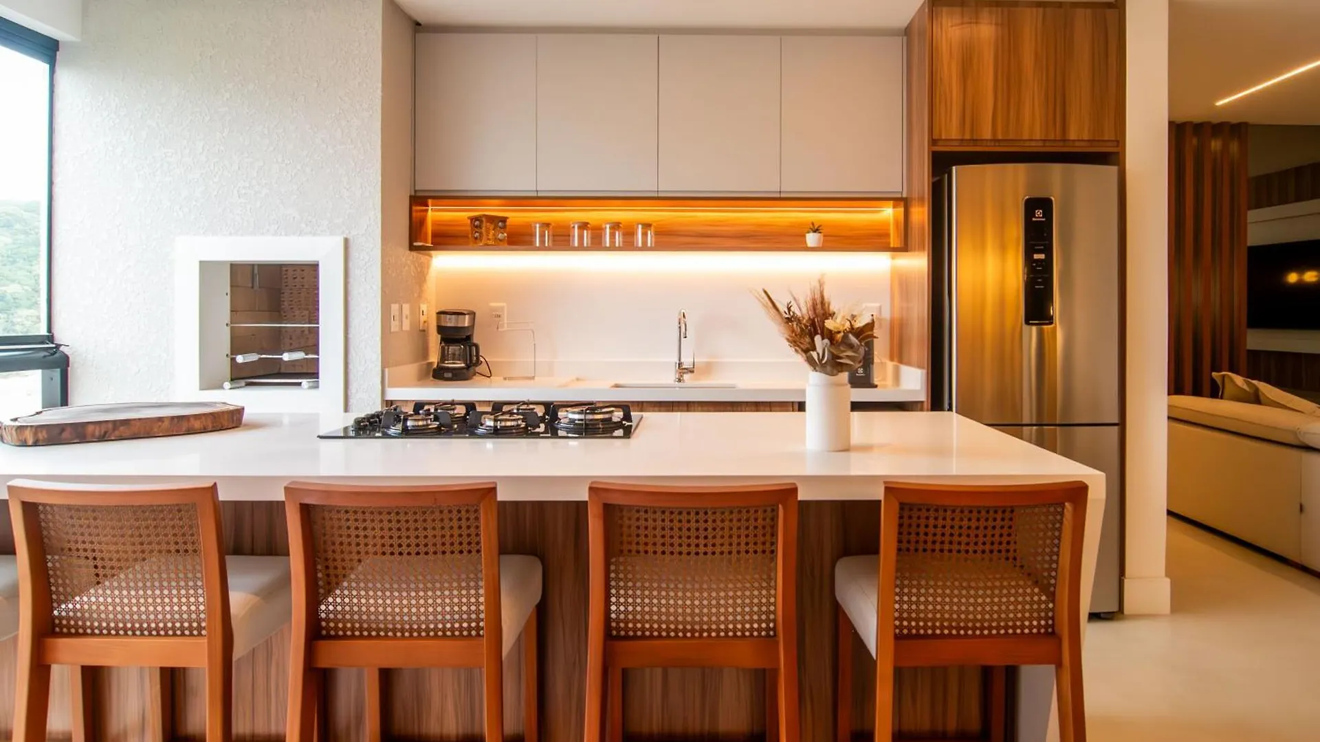 Itajaí Apt Moderno A Uma Quadra Da Praia Brava Vt4055 דירה
